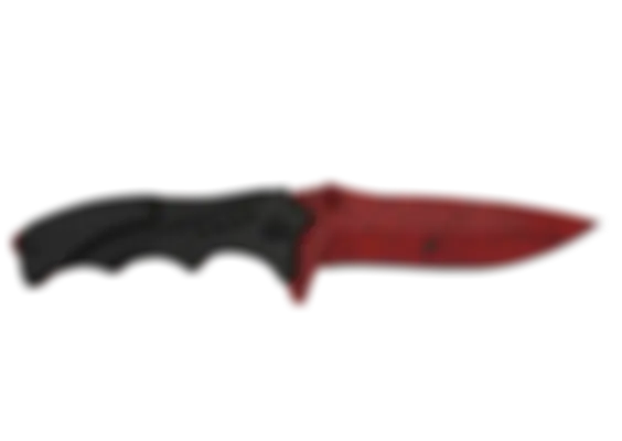 ★ Nomad Knife | Crimson Web (Well-Worn) float preview 6 %