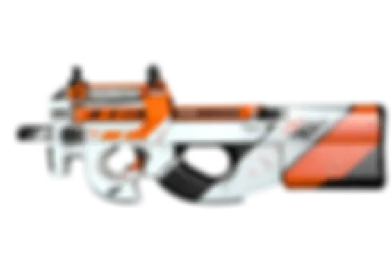 P90 | Asiimov (Well-Worn) float preview 0 %