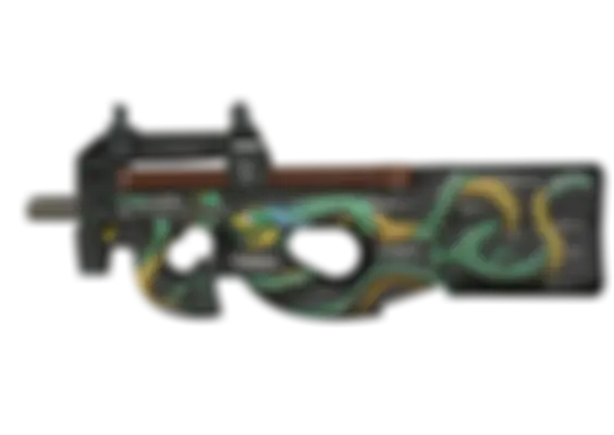 P90 | Emerald Dragon (Well-Worn) float preview 6 %