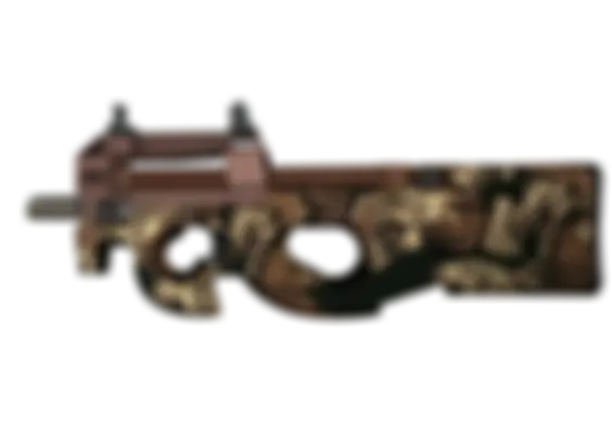 P90 | Tiger Pit (Well-Worn) float preview 0 %