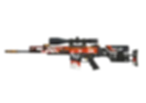 SCAR-20 | Bloodsport (Well-Worn) float preview 0 %