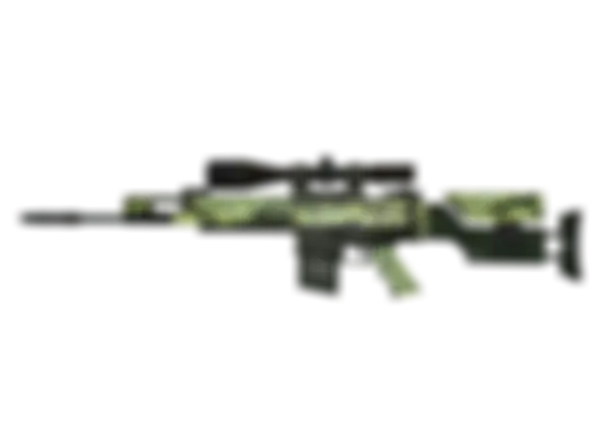SCAR-20 | Outbreak (Well-Worn) float preview 0 %
