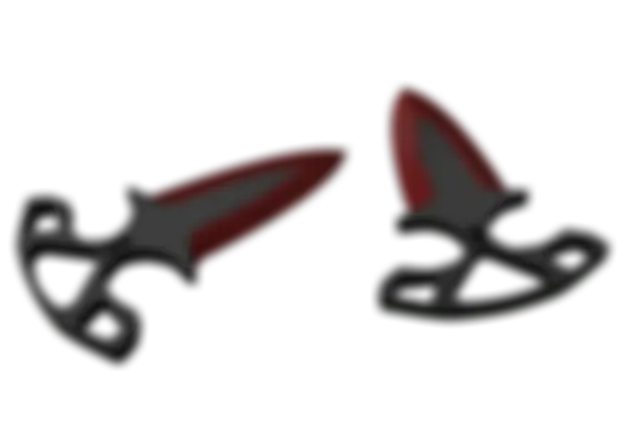 ★ Shadow Daggers | Crimson Web (Well-Worn) float preview 6 %