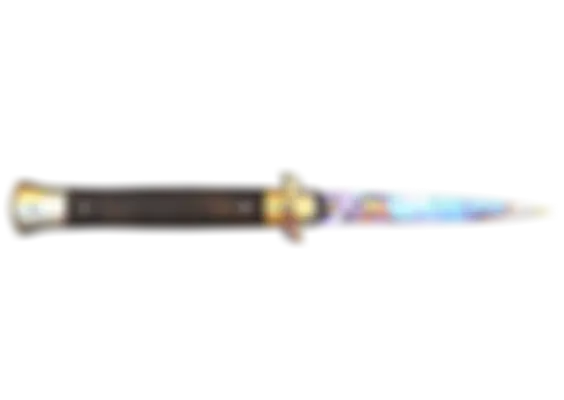 ★ Stiletto Knife | Case Hardened (Well-Worn) float preview 0 %