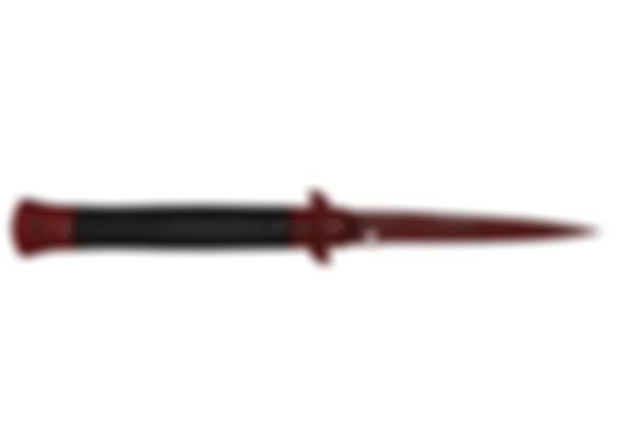 ★ Stiletto Knife | Crimson Web (Well-Worn) float preview 6 %
