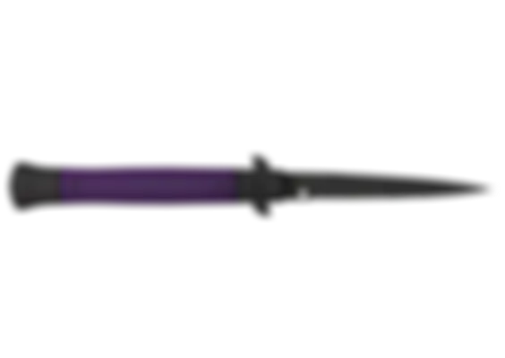 ★ Stiletto Knife | Ultraviolet (Well-Worn) float preview 6 %