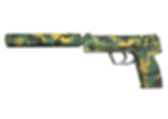 USP-S | Overgrowth (Well-Worn) float preview 6 %