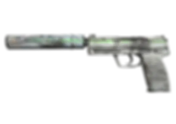 USP-S | Road Rash (Well-Worn) float preview 0 %