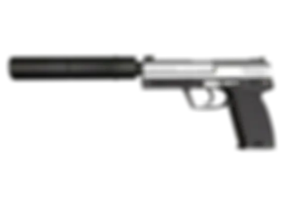 USP-S | Stainless (Well-Worn) float preview 0 %