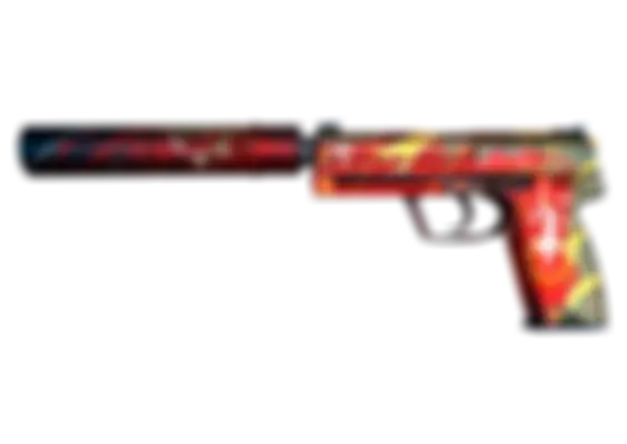 USP-S | The Traitor (Well-Worn) float preview 0 %