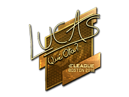 Sticker | LUCAS1 (Gold) | Boston 2018 item image